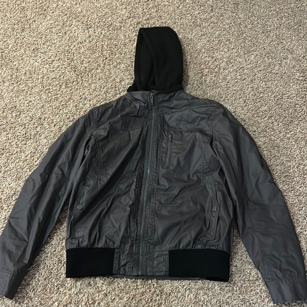 Charcoal/black GUESS jacket